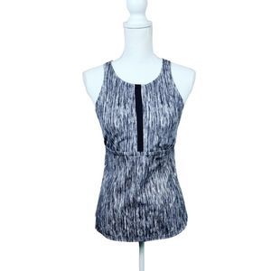 Nike Women's Black and White Swim Top